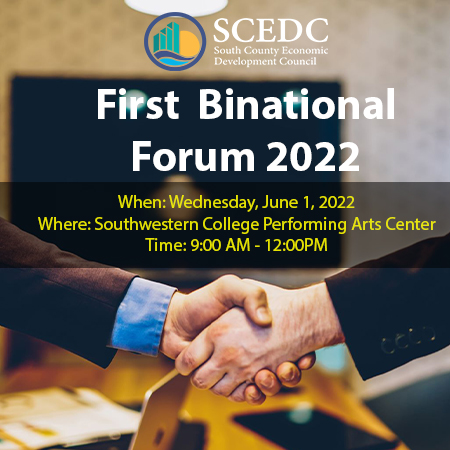 SCEDC Inaugural Binational Forum is Live on June 1, 2022