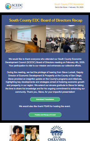 February 7th Newsletter SCEDC NOV NEWS