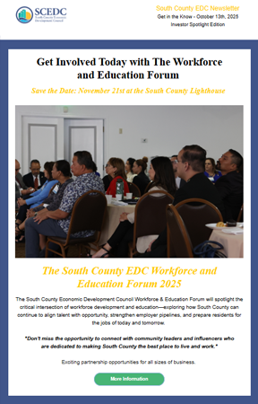 South County EDC News SCEDC
